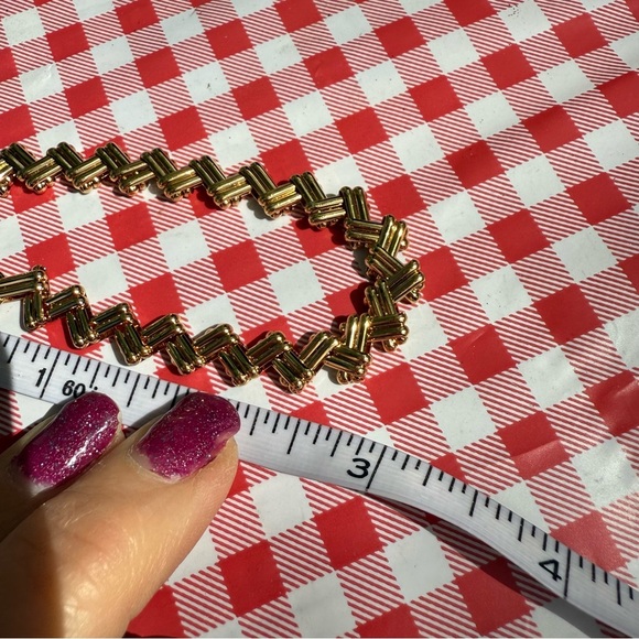 Avon Gold “Zigzag” Bracelet size large NIB vintage 1991 - Picture 6 of 6